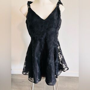NWOT Black Lace Mini Dress